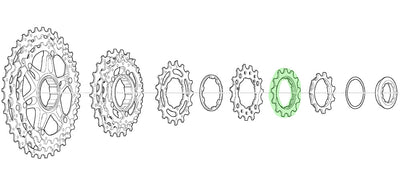 Shimano sprocket 12t for cs-m771-10 bl