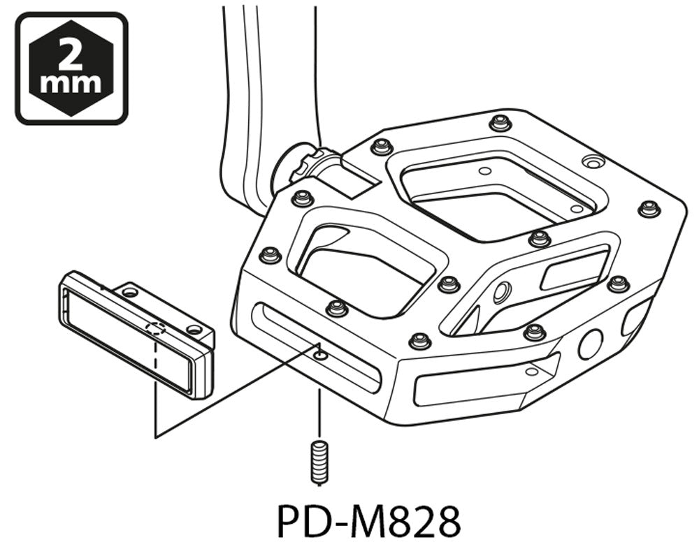 Juego de reflectores Shimano SM-PD64A