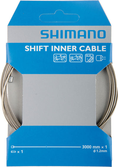 Cable interno de cambio sus de acero inoxidable tándem Shimano 1,2 mm x 3000 mm
