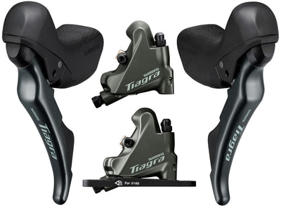 Juego de frenos de disco shimano tiagra st-4720+br-4770 2x10 velocidades