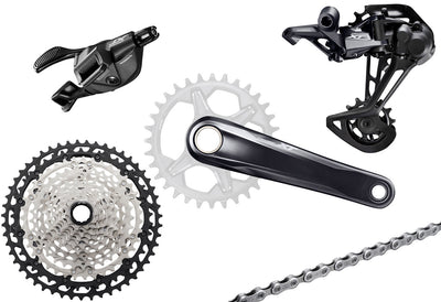 Shimano xt m8100 1x12 velocidades grupo i-spec ev 180mm 10-51