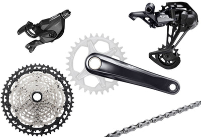 Shimano xt m8100 1x12 velocidades grupo abrazadera 175mm 10-51