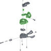 Unidad de tapa base Shimano para sl-m8000 con intermitente derecho