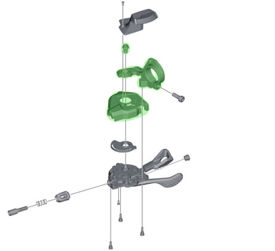 Unidad de tapa base Shimano para sl-m8000 con intermitente derecho