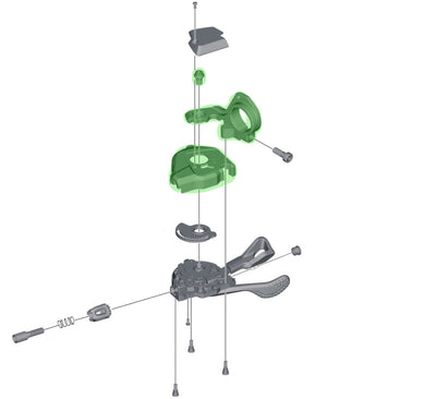 Unidad tapa base Shimano sl-m8000 sin intermitente derecha