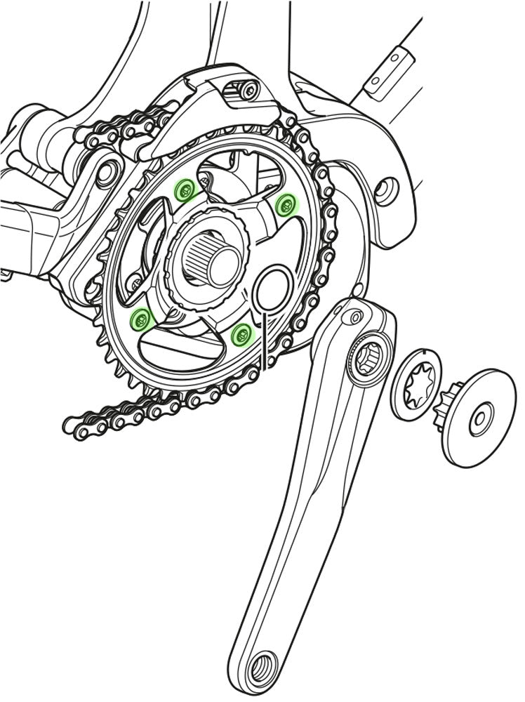 Shimano Chain Top Bolts Steps SM-CRE80 SM-CRE80-B SM-CRE80-12-B