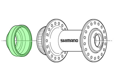 Soporte de bloqueo central de tapa de cubierta Shimano