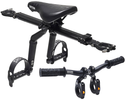 Kids ride shotgun pro mtb conjunto asiento infantil delantero + manillar