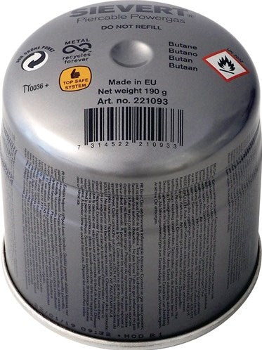 Bombola di foratura della cartuccia di gas Sievert butano 350 ml