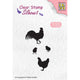 Nellie's choice • silhouet clear stempels rooster, hen and chicks