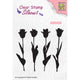 Nellie's choice • silhouet clear stempels tulips