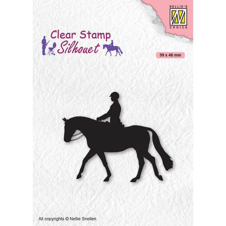 Nellie's choice • silhouet clear stempels men-things horseman