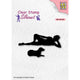 La elección de Nellie • silueta sellos transparentes serie de adolescentes adolescente con perro