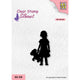 Nellie's choice • silhouet clear stempels girl with bear