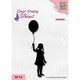 Nellie's choice • silhouet clear stempels girl with balloon