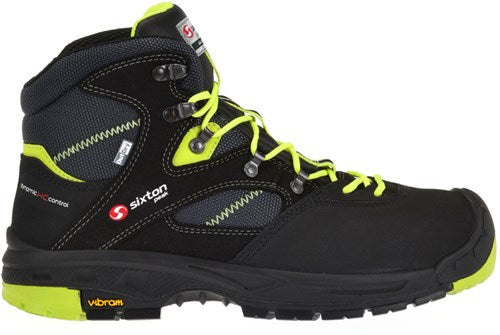 Sixton peak 30334-00 ortisei hoog s3 hdry | zwart geel | maat 50 - 00.091.001.50