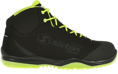 Sixton peak cuban hoog 91370-00 s3 | zwart geel | maat 42 - 8052086524200