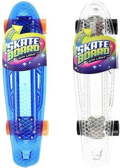 Toi-toys Skateboard con luce 55 cm (incl. USB a Micro USB Cord) fino a 50 kg