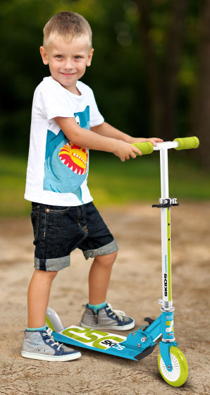 Skids control Vouwstep voetrem junior lichtblauw