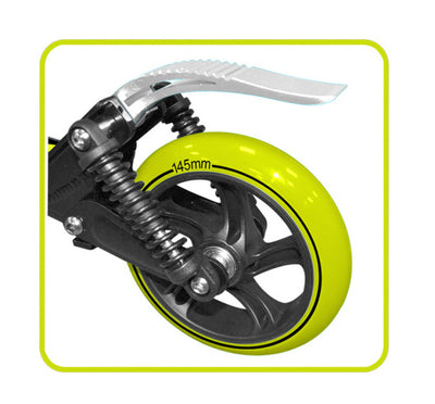 Freno pieghevole freno piede junior verde nero