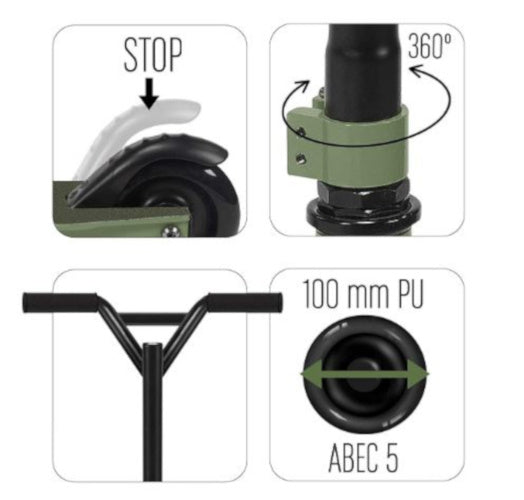 Junior de acrobacias militares Kaki