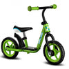loopfiets 10 Inch Junior Groen Zwart