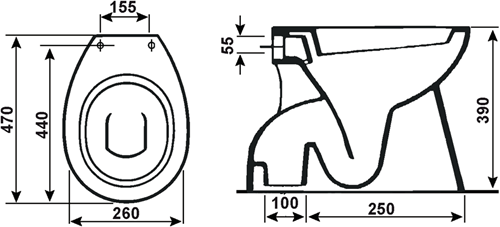 Werkzeyt combi-pack-5 WC scarico profondo compl. wi-sktis00