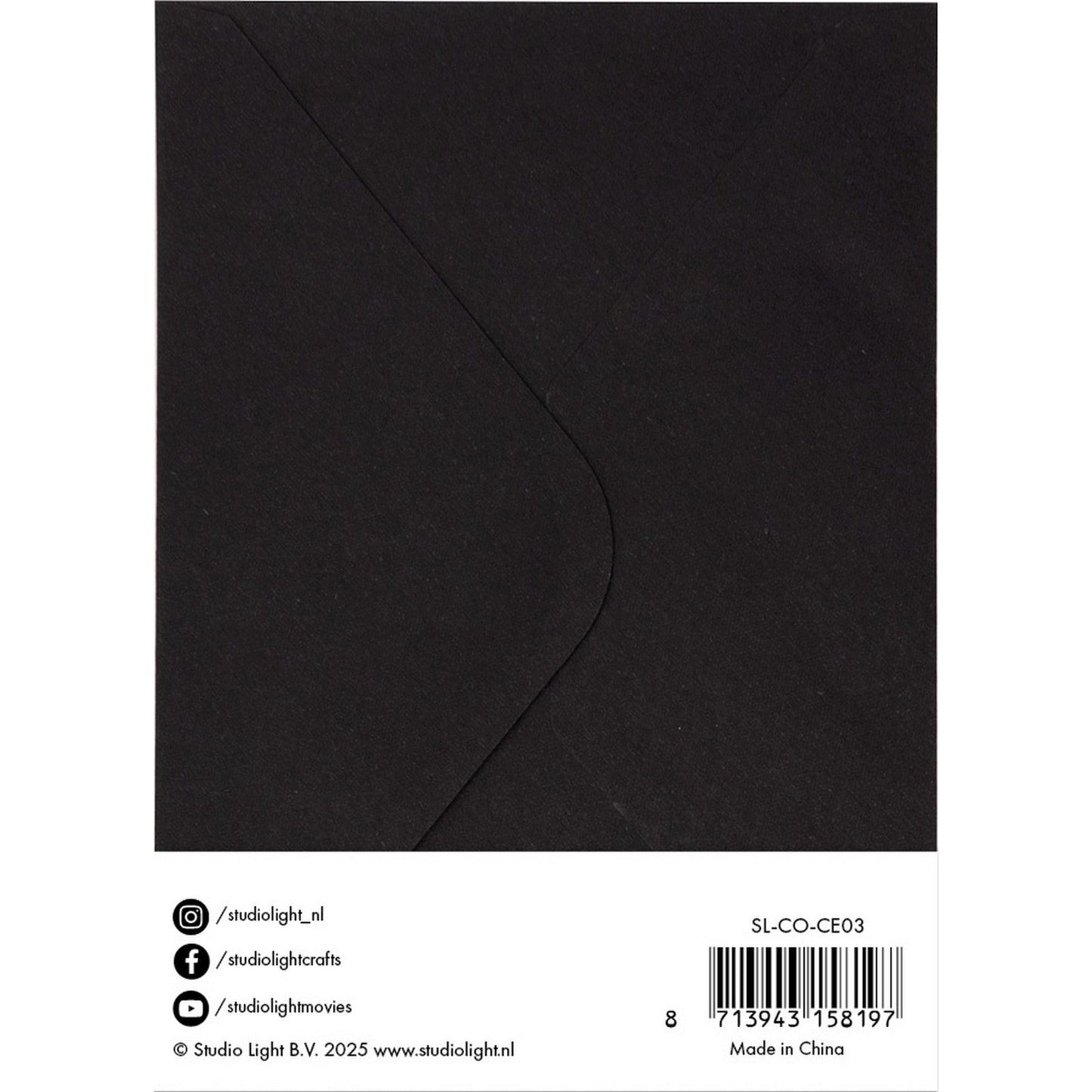Luz de estudio • consumibles tarjetas sobres negro a6