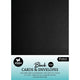 Studio light • cards envelopes black 12,70x17,78cm