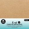 Studio light • cards envelopes kraft 15,24x15,24cm