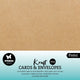 Studio light • cards envelopes kraft 15,24x15,24cm
