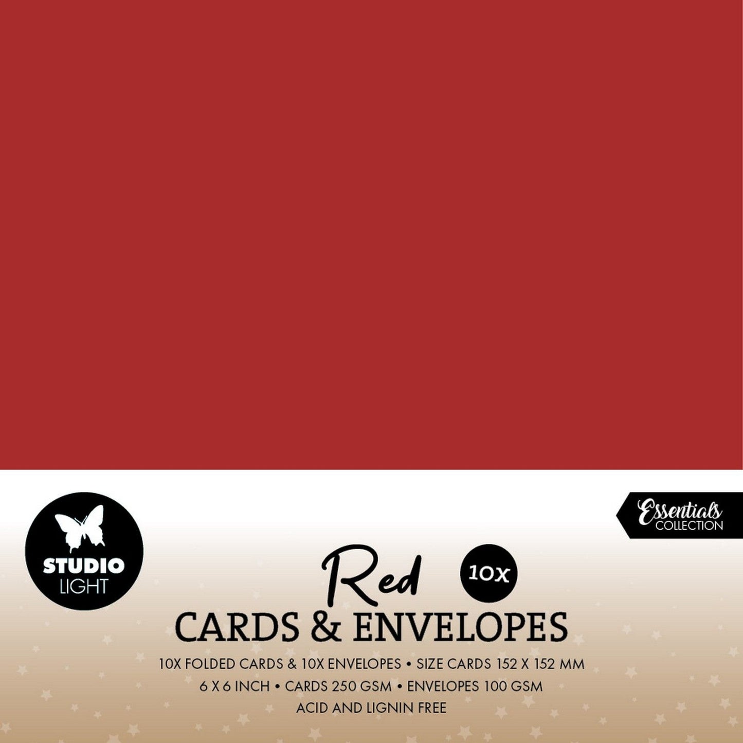 Luz de estudio • consumibles tarjetas sobres navidad rojo