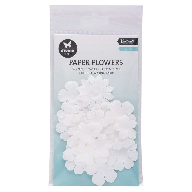 Luce da studio • fiori di carta 25pz bianchi