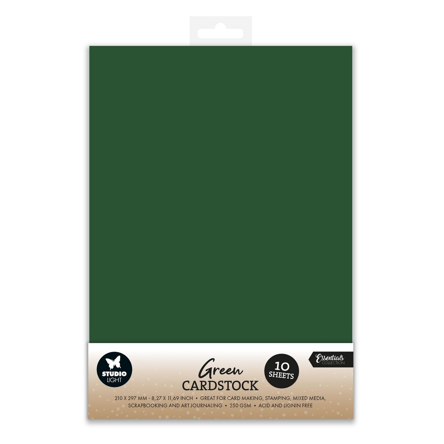 Luz de estudio • juego de papel consumible verde navideño