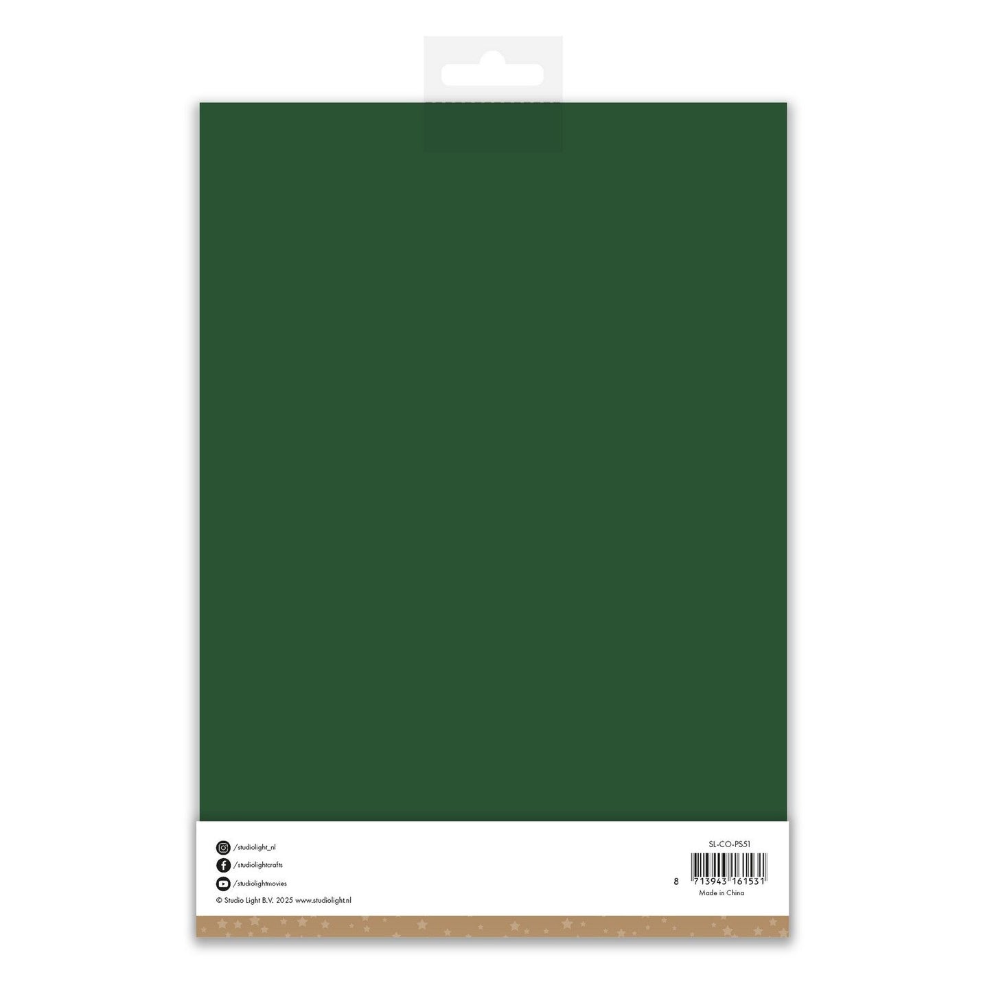 Luz de estudio • juego de papel consumible verde navideño