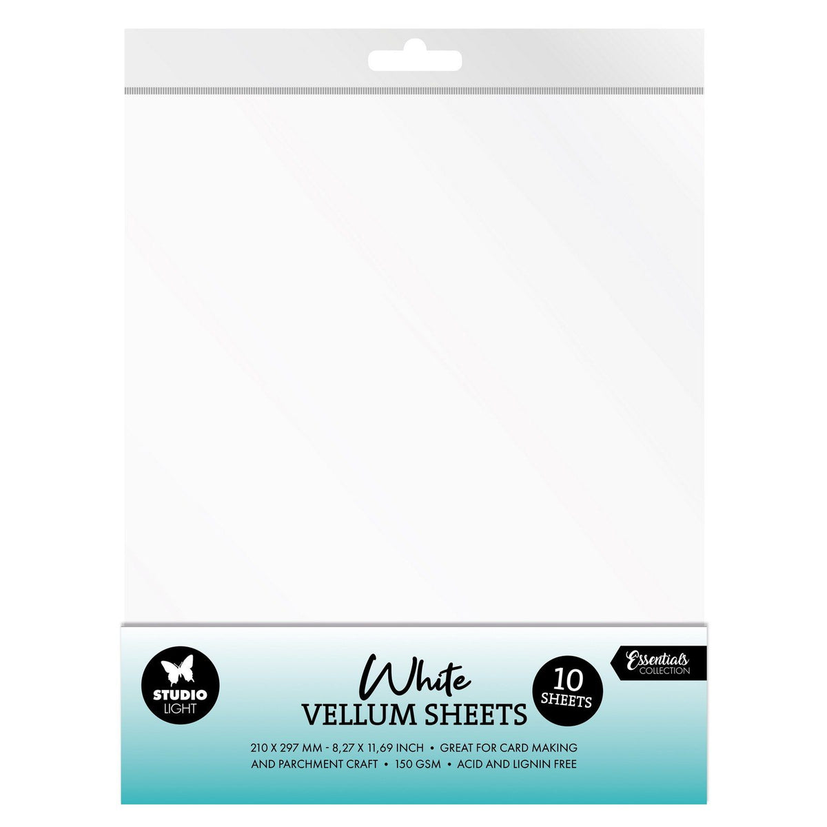 Studio light • fogli di pergamena essenziali 150 g/m² bianco