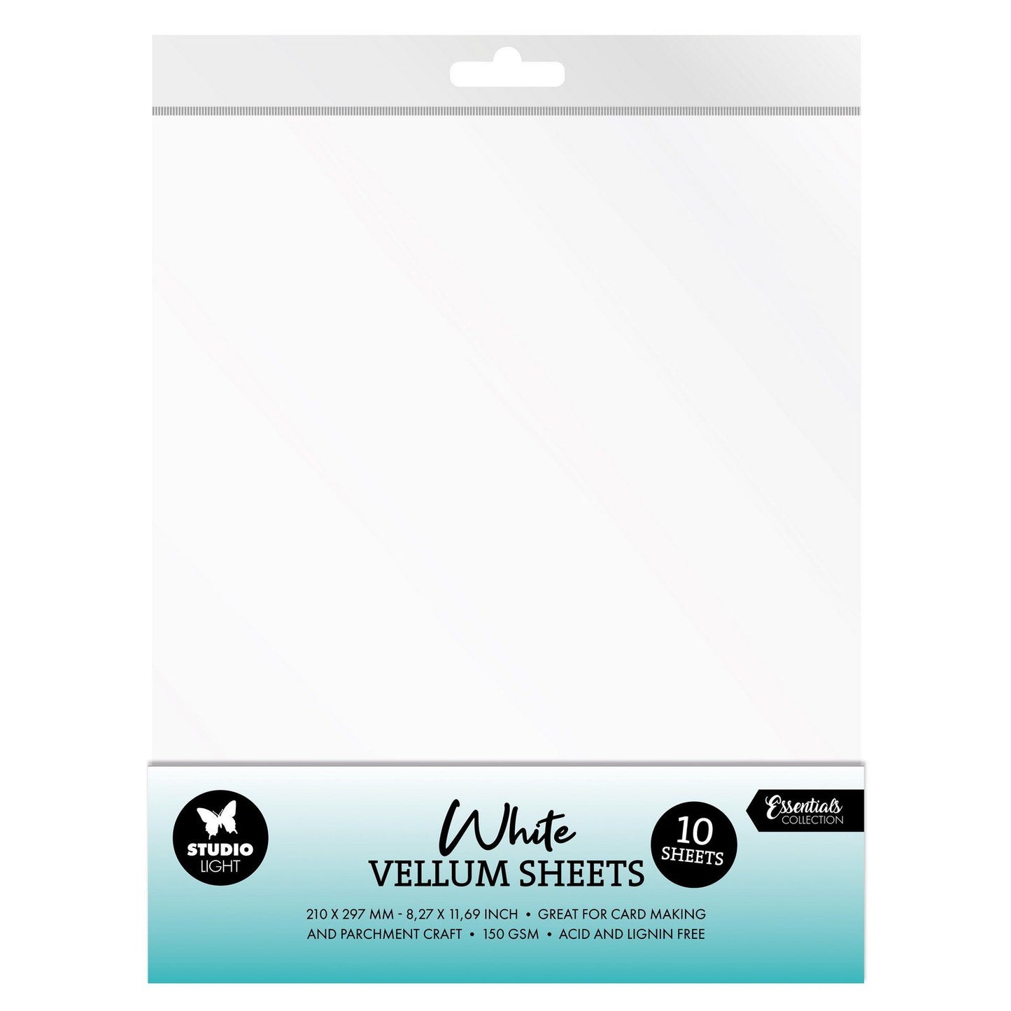 Luz de estudio • hojas de vitela Essentials 150 g/m² blanco