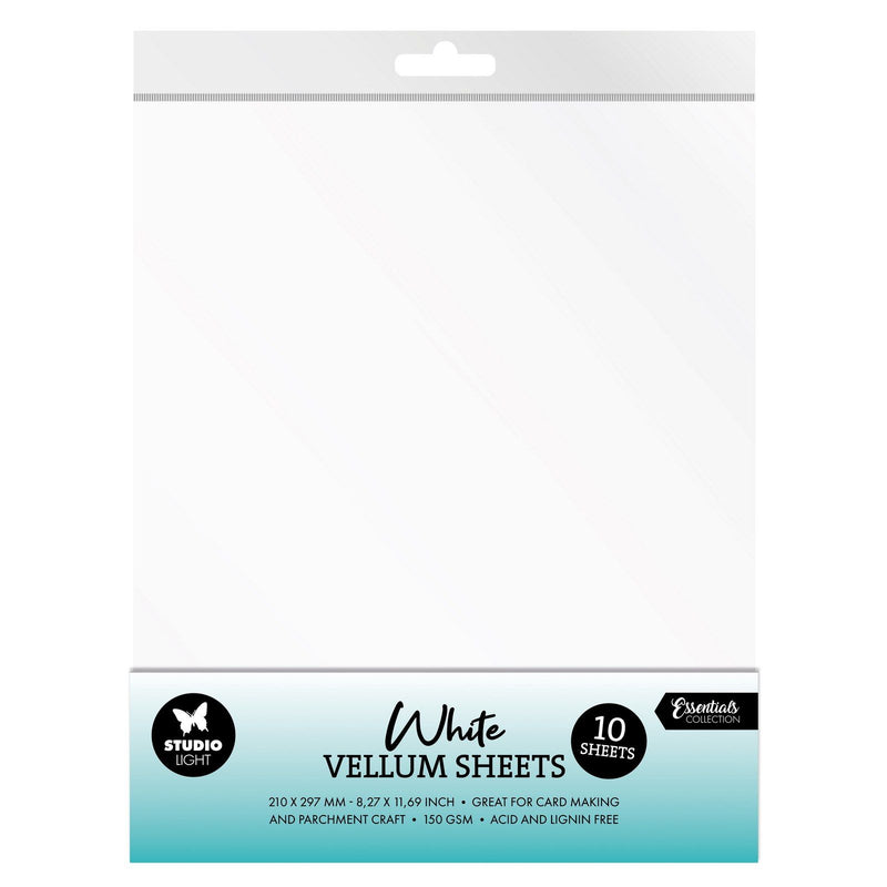 Luz de estudio • hojas de vitela Essentials 150 g/m² blanco