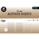 Studio light • essentials acetate sheet snowflakes white