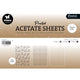 Studio light • essentials acetate sheet snowflakes gold