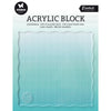 Studio light • blocco timbri acrilico essenziale per timbri trasparenti e aderenti con griglia 12x12x0,8 cm n.04