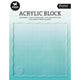 Studio light • essentials acryl stempelblok voor clear and cling stempels met rooster 12x12x0,8cm nr.04