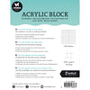 Studio light • blocco timbri acrilico essenziale per timbri trasparenti e aderenti con griglia 12x12x0,8 cm n.04