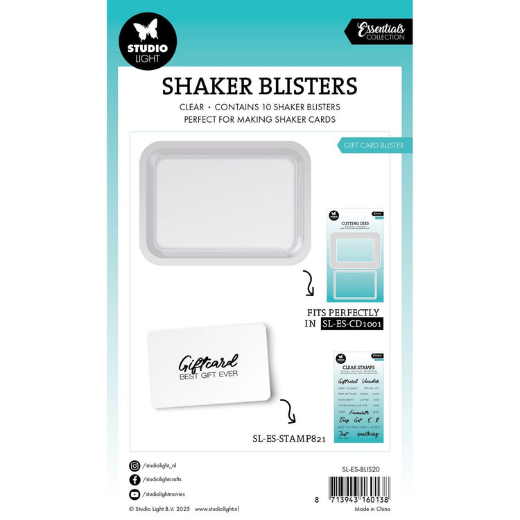 Studio light • essentials shaker blister gift card blister