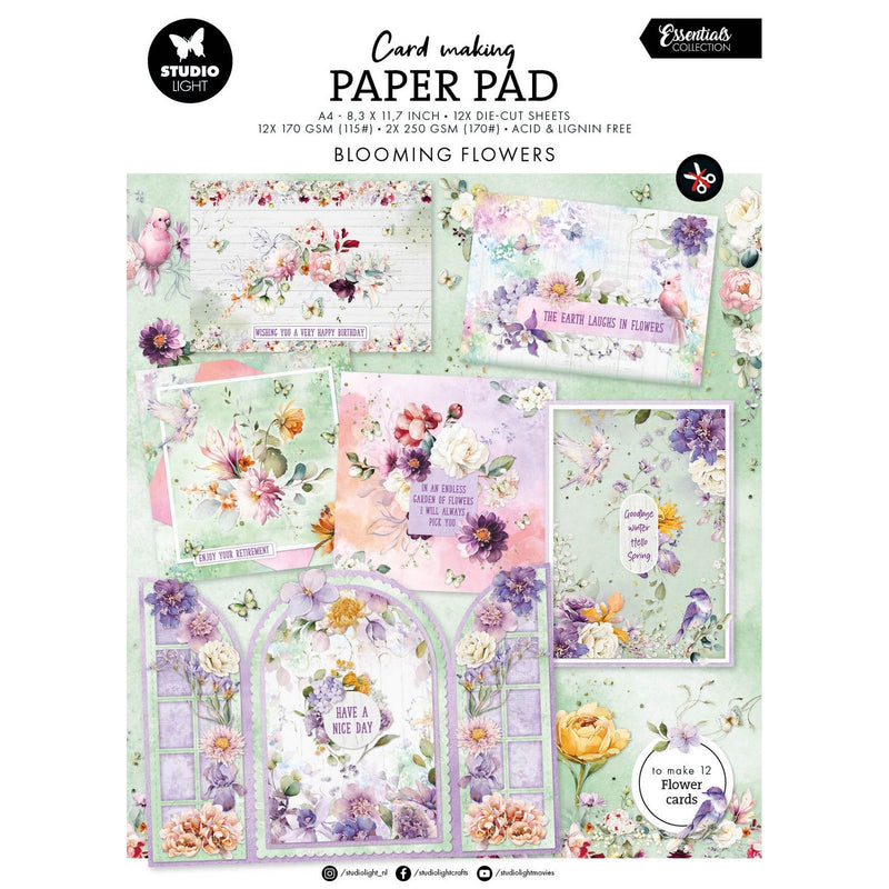 Luce da studio • fiori essenziali per realizzare biglietti