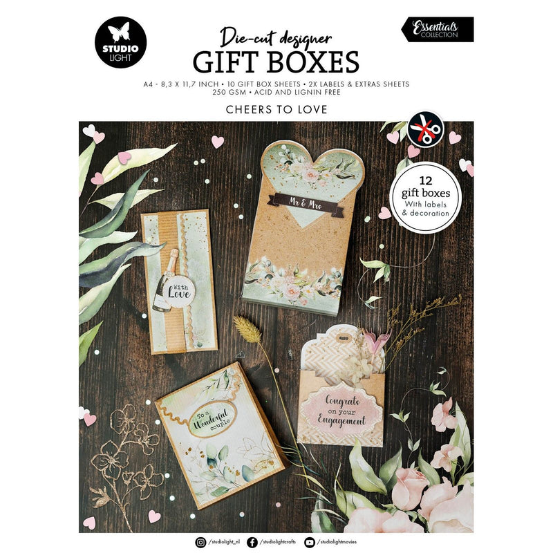 Luz de estudio • elementos esenciales, cajas de regalo para el día de la boda
