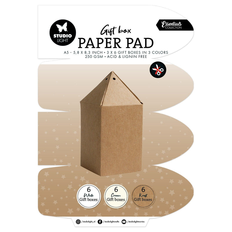 Studio light • scatola regalo per gli elementi essenziali scatola regalo in carta