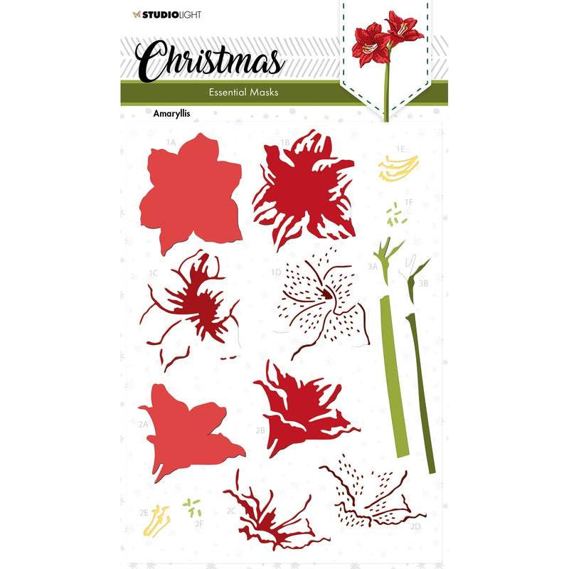 Luce da studio • stencil maschera essenziale amaryllis