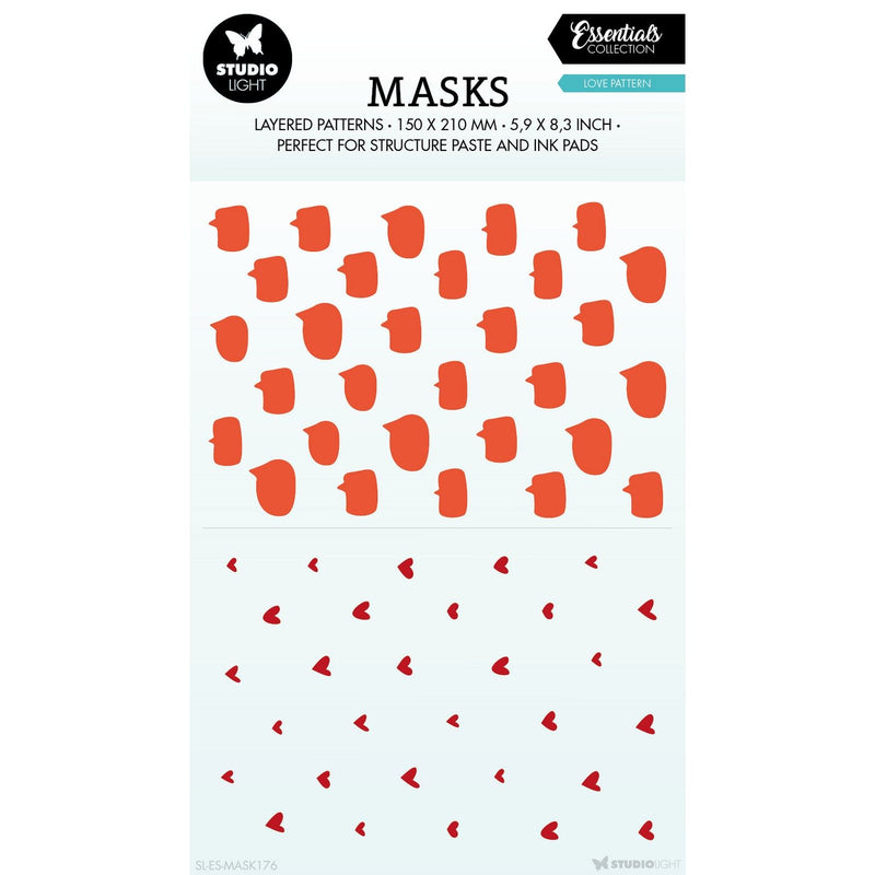 Luce da studio • stencil maschera essenziale amore