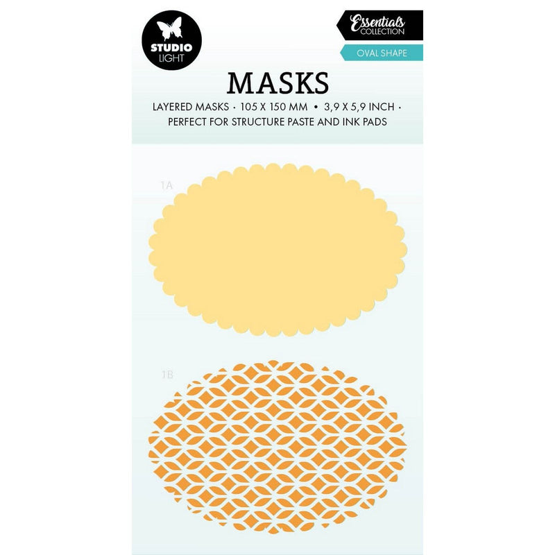Lampada da studio • maschere essenziali di forma ovale